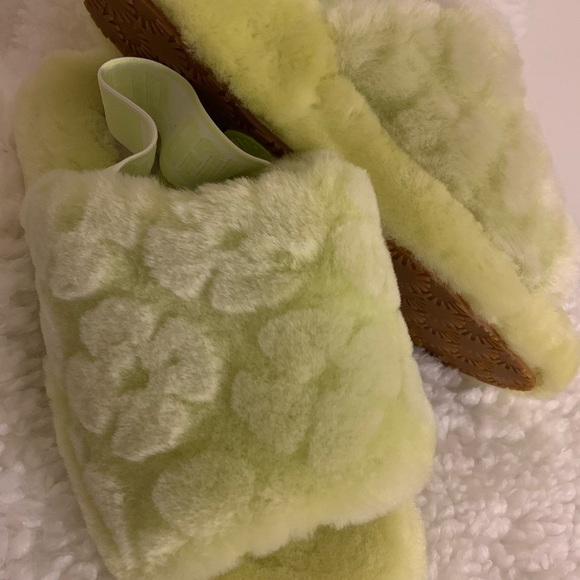 UGG Women’s Fluff Yeah Slide, Poppy Slipper NWOT - Picture 2 of 4